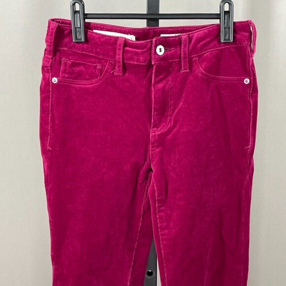 Pilcro Pants Womens 25 purple pink corduroy skinny boho indie casual - Picture 2 of 9